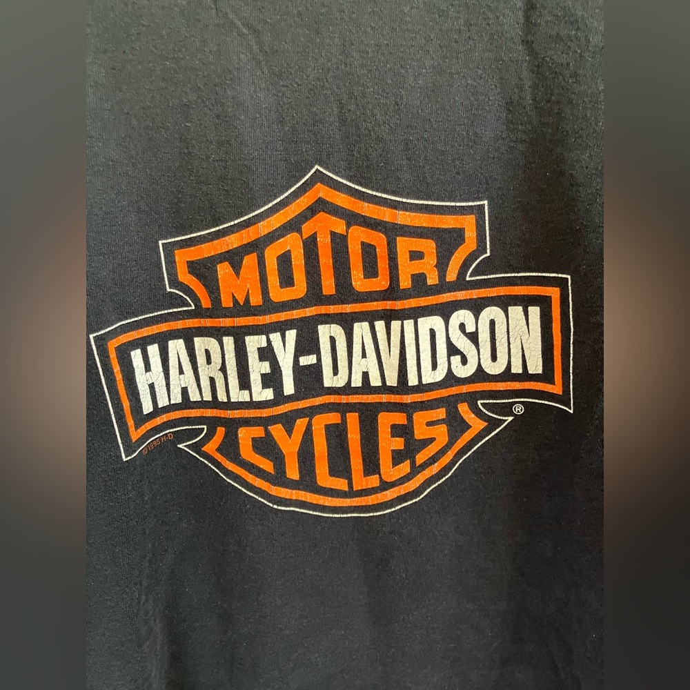 Vintage 1995 Harley Davidson Tshirt Warr’s H-D View 2